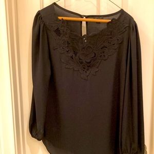Lovely black Ann Taylor lace blouse!